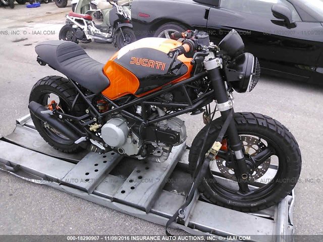 Salvage Motorcycle Ducati Monster 6 01 Orange For Sale In Sanford Fl Online Auction Zdm1ra2h01b