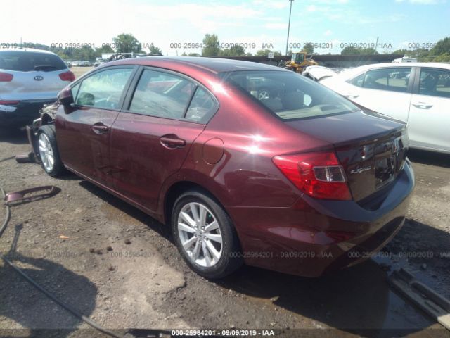 19XFB2F80CE098004 2012 HONDA CIVIC фото продажи на аукционе Америки no.3