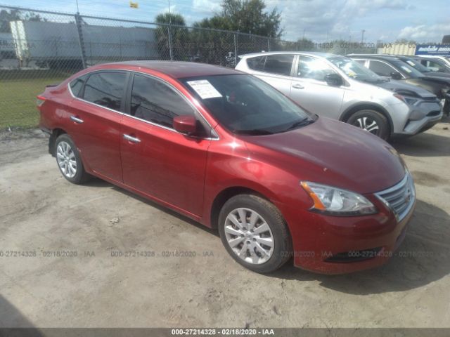 Salvage Car Nissan Sentra 15 Red For Sale In Orlando Fl Online Auction 3n1ab7ap4fy