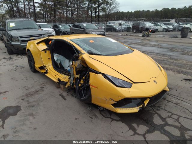 Salvage, Wrecked Vehicles Auctions Online | 2015 LAMBORGHINI HURACAN For  Sale | Lot# I27451995