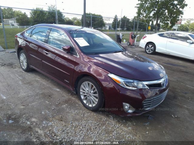 Auction Ended: Used Car Toyota Avalon Hybrid 2015 Burgundy Is Sold In 