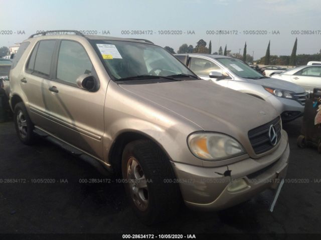 used car mercedes benz m class 2003 gold for sale in gardena ca online auction 4jgab57e53a404466 ridesafely