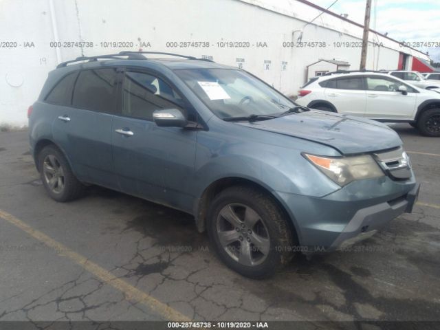 Used Car Acura Mdx 2007 Blue For Sale In Portland Or Online Auction 2hnyd28897h516256