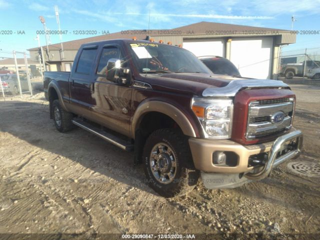 Used Truck Ford F350 2012 Maroon for sale in Appleton WI online auction ...