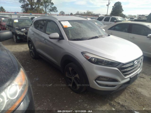 Salvage Car Hyundai Tucson 2016 Silver For Sale In Lafayette La Online Auction Km8j33a2xgu079639