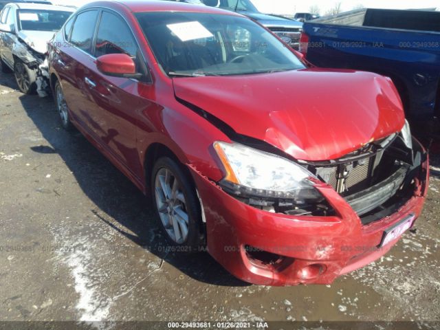 Salvage Car Nissan Sentra 13 Red For Sale In Scott Ar Online Auction 3n1ab7ap4dl