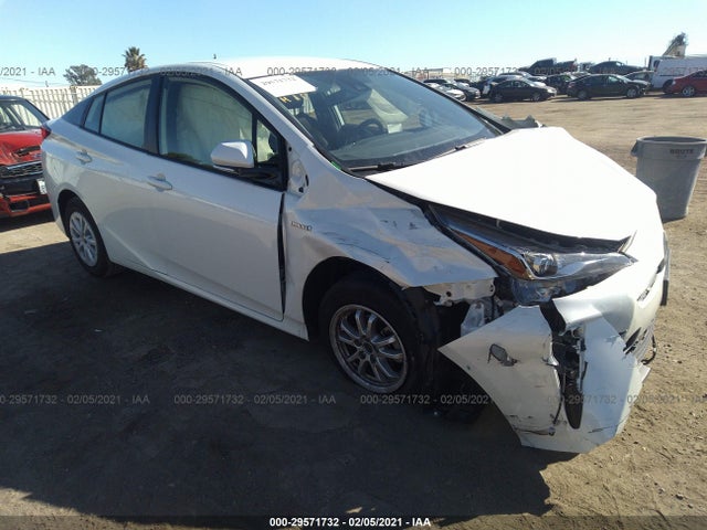Salvage Car Toyota Prius 2019 White For Sale In North Hollywood Ca Online Auction Jtdkarfu3k3085406