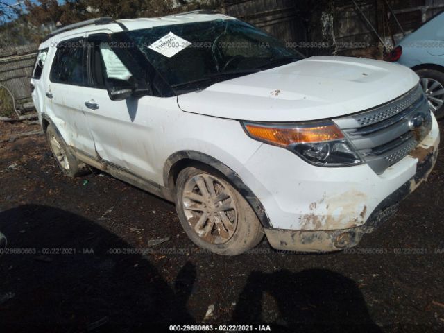 Salvage Car Ford Explorer 15 White For Sale In Simpsonville Sc Online Auction 1fm5k7dfga