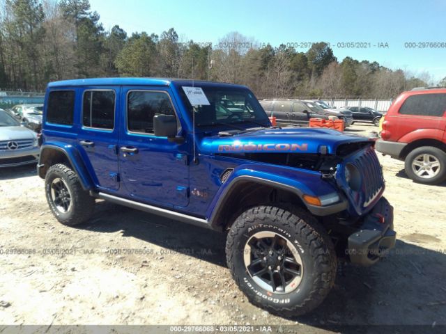 Auction Ended: Salvage Car Jeep Wrangler Unlimited 2020 Blue is Sold in ...