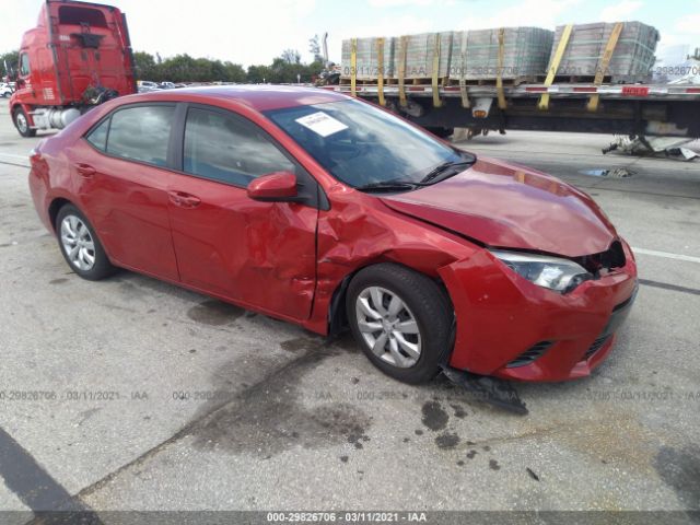 Auction Ended: Salvage Car Toyota Corolla 2015 Red is Sold in Pembroke ...