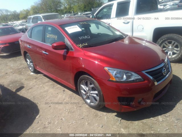 Salvage Car Nissan Sentra 14 Red For Sale In Nashville Tn Online Auction 3n1ab7ap8ey