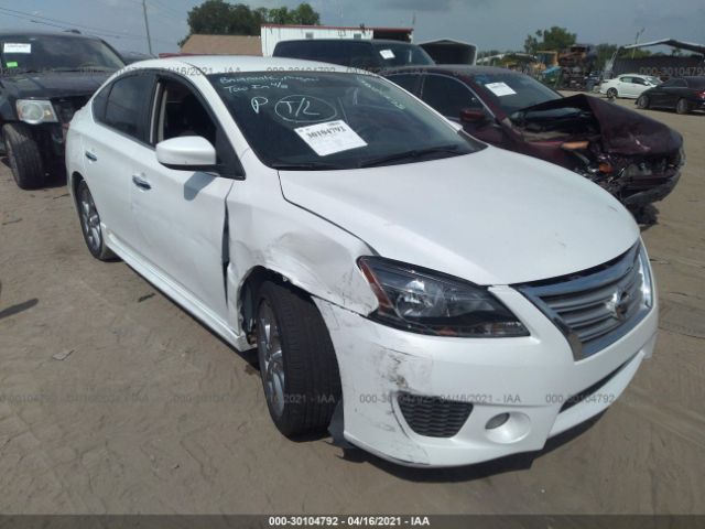 Salvage Car Nissan Sentra 13 White For Sale In Palmetto Fl Online Auction 3n1ab7ap2dl