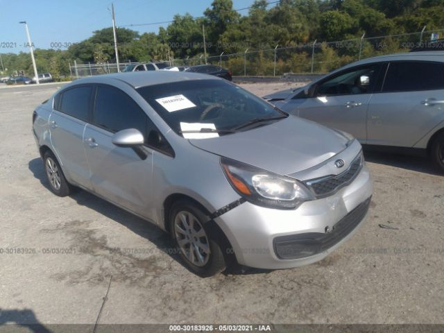 Salvage Car Kia Rio 14 Silver For Sale In Hudson Fl Online Auction Knadn4a35e6