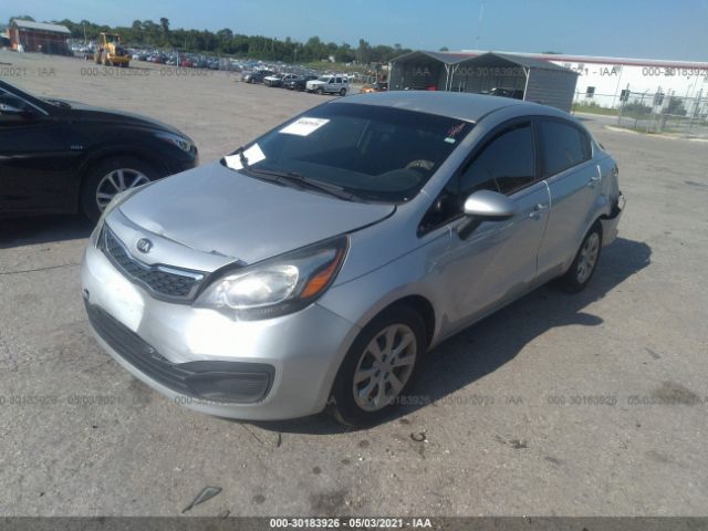 Salvage Car Kia Rio 14 Silver For Sale In Hudson Fl Online Auction Knadn4a35e6