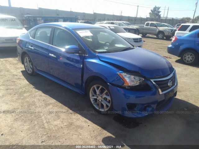 Salvage Car Nissan Sentra 14 Blue For Sale In Henderson Nv Online Auction 3n1ab7ap7ey2504