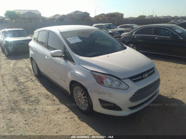 Used Car Ford C Max Hybrid 14 White For Sale In Phoenix Az Online Auction 1fadp5au6el