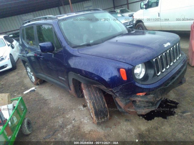 Salvage Car Jeep Renegade 18 Blue For Sale In Oklahoma City Ok Online Auction Zaccjabb1jph