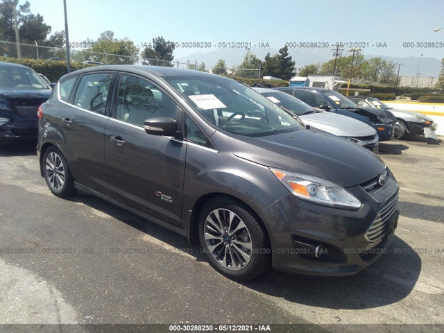 Salvage Car Ford C Max Energi 17 Gray For Sale In Fontana Ca Online Auction 1fadp5fu8hl1090