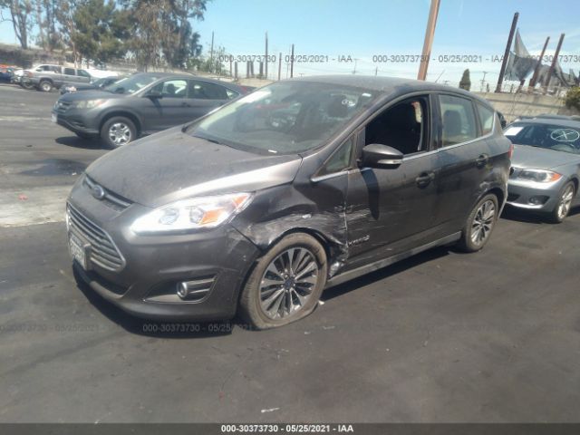 Salvage Car Ford C Max Hybrid 18 Gray For Sale In Carson Ca Online Auction 1fadp5duxjl