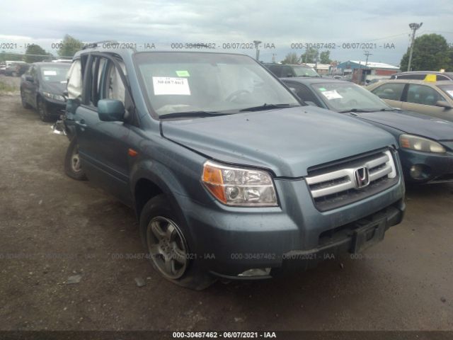 Salvage Car Honda Pilot 2006 Blue For Sale In Markham Il Online Auction 5fnyf18516b016306