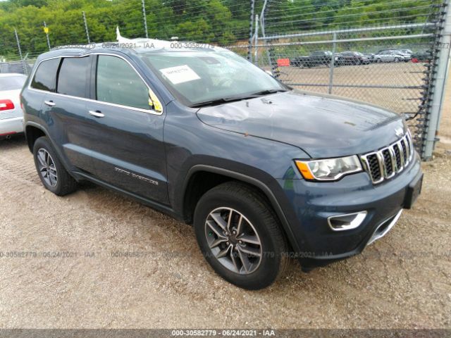 Salvage Car Jeep Grand Cherokee Blue For Sale In East Dundee Il Online Auction 1c4rjfbg8lc