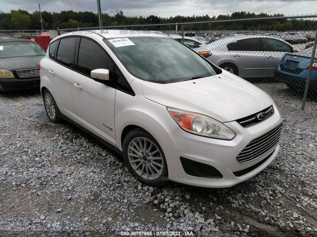 Salvage Car Ford C Max 13 White For Sale In Milton Fl Online Auction 1fadp5au2dl