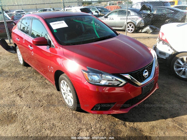 Salvage Car Nissan Sentra 19 Red For Sale In Fresno Ca Online Auction 3n1ab7apxky