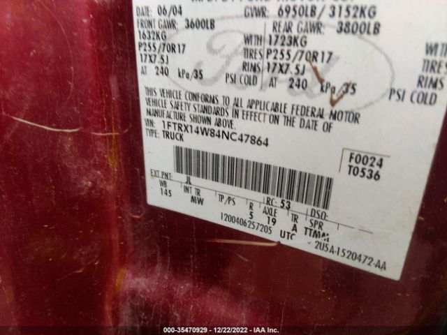2004 FORD F150 for Sale