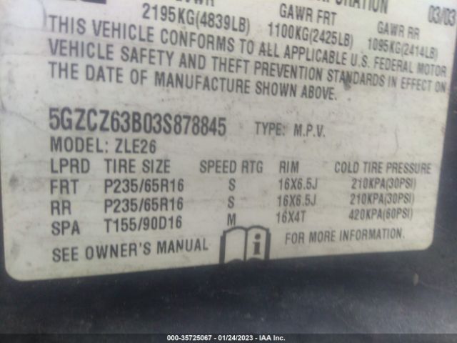 2003 SATURN VUE for Sale