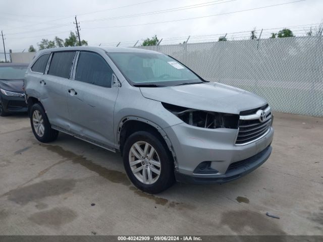  Salvage Toyota Highlander