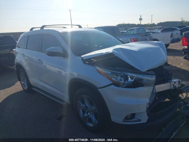  Salvage Toyota Highlander