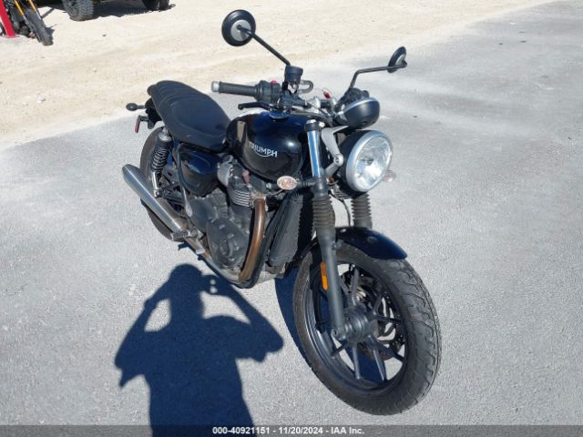  Salvage Triumph Motorcycle Street Twin