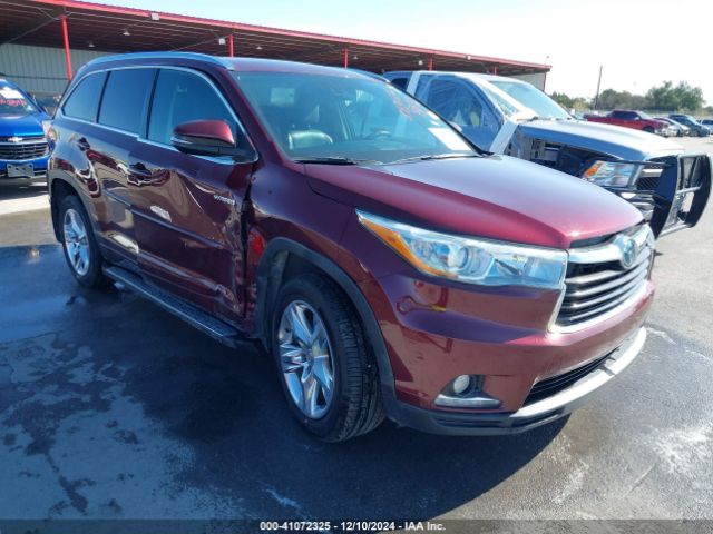  Salvage Toyota Highlander