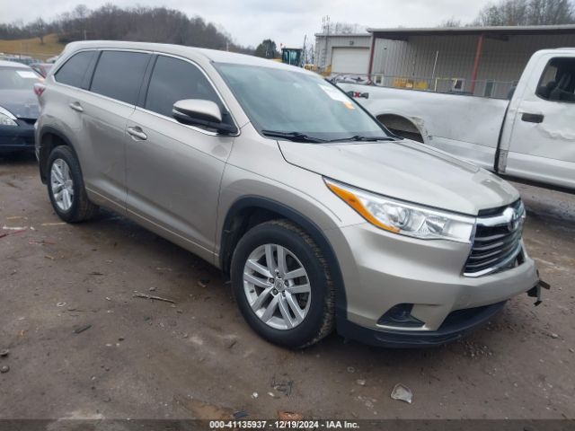  Salvage Toyota Highlander