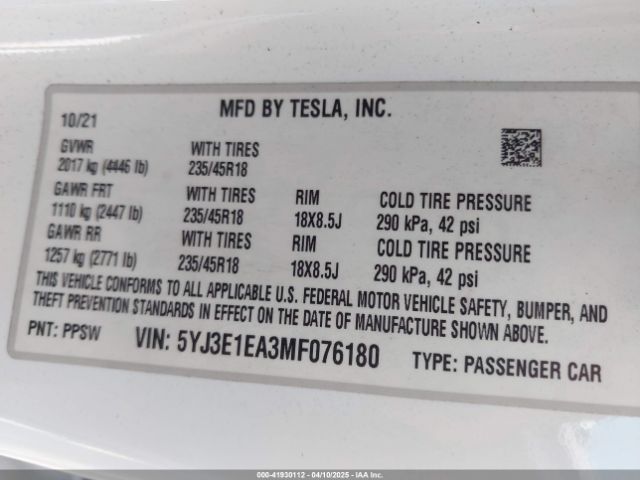 Tesla Model 3 for Sale