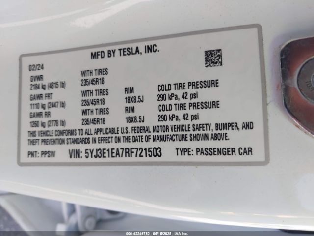 Tesla Model 3 for Sale