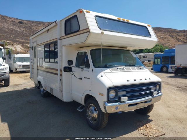  Salvage Dodge 22 Foot Rv