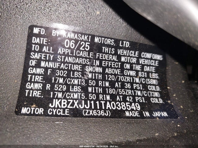 2026 Kawasaki Zx636 4 for Sale in Winder GA - SCA