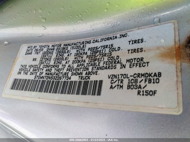 Toyota Tacoma 2003г.