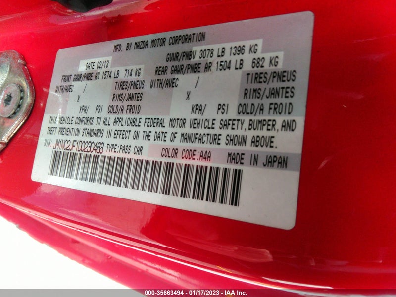 Mazda MX-5 Miata 2013г.