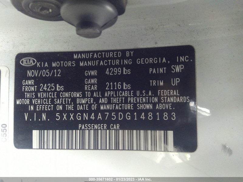 Kia Optima 2013г.