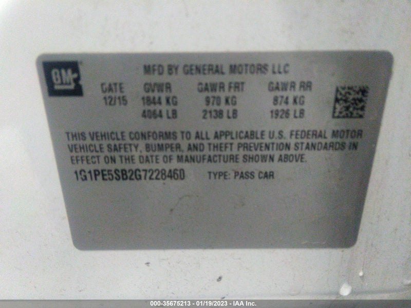 Chevrolet Cruze Limited 2016г.