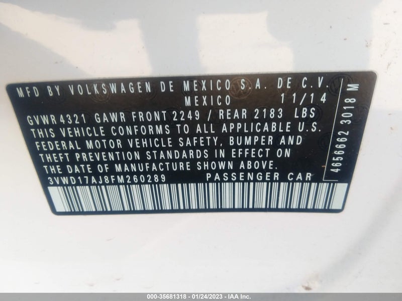 Volkswagen Jetta 2015г.