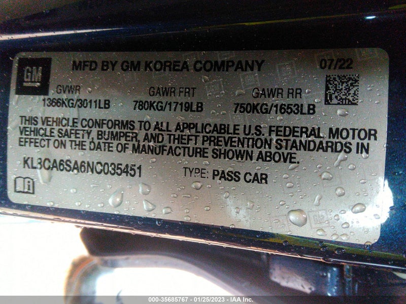 Chevrolet Spark 2022г.