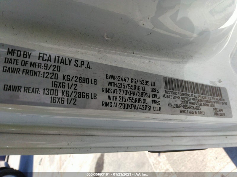 Ram Promaster City 2021г.