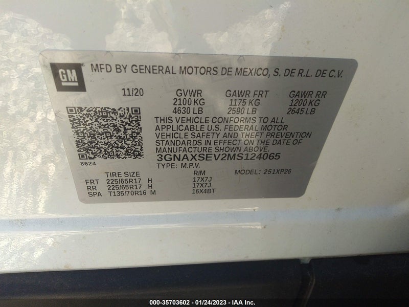 Chevrolet Equinox 2021г.