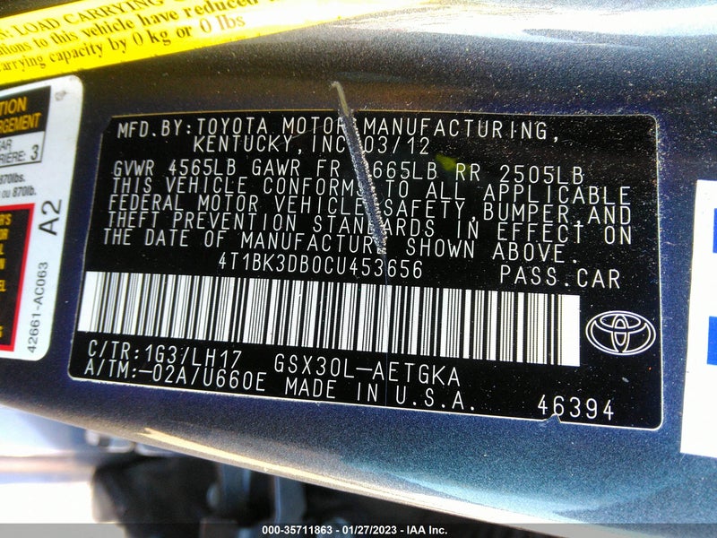 Toyota Avalon 2012г.