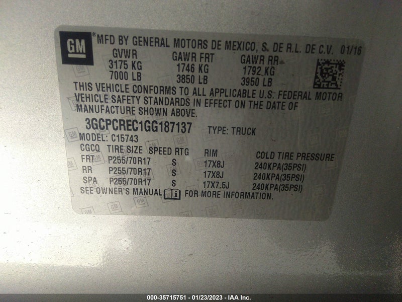 Chevrolet Silverado 1500 2016г.