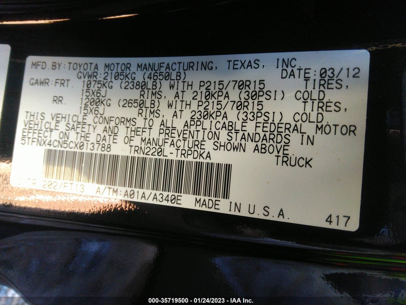 Toyota Tacoma 2012г.