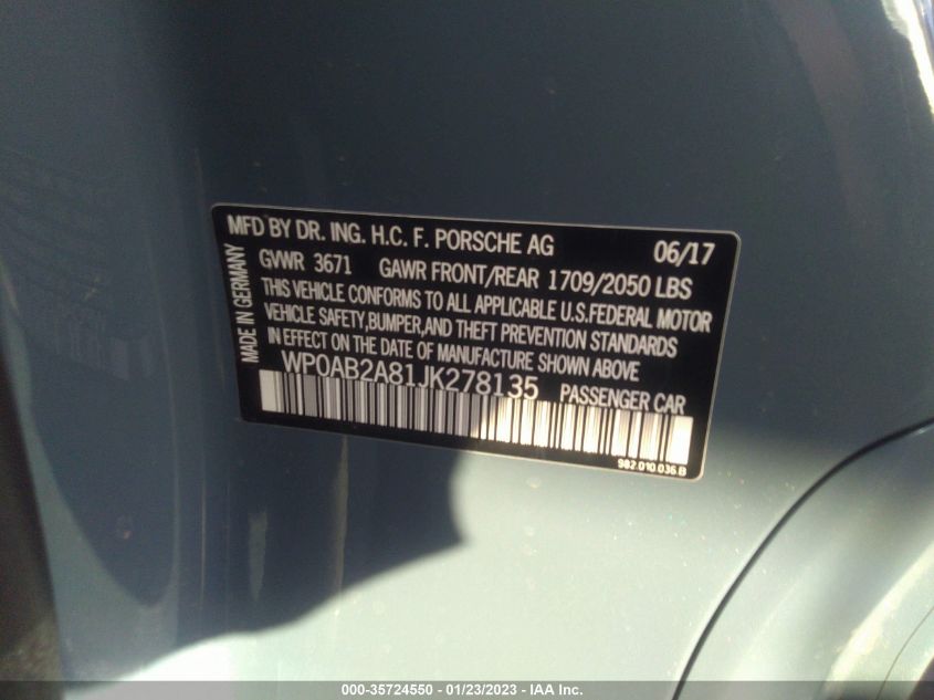 Porsche 718 Cayman 2018г.